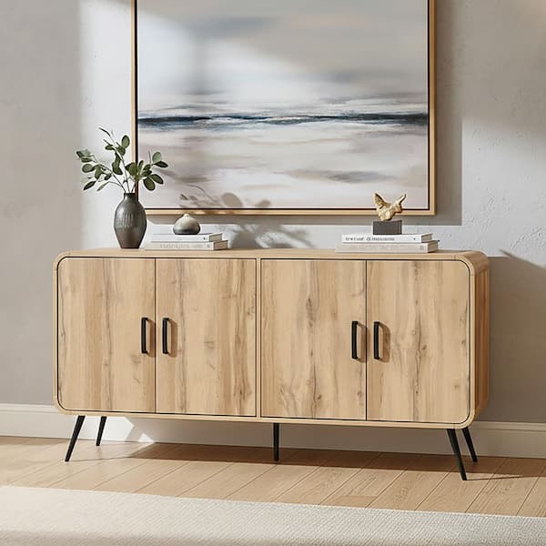 New Classic Furniture Rowan Manufactured Natural Wood Top Buffet Sideboard