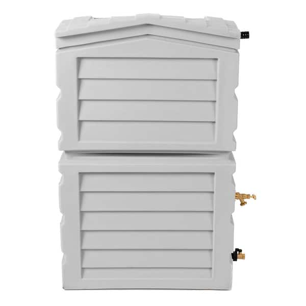 25 Gal. Polyethylene Rainwater Shed Collector, Slate Grey Color