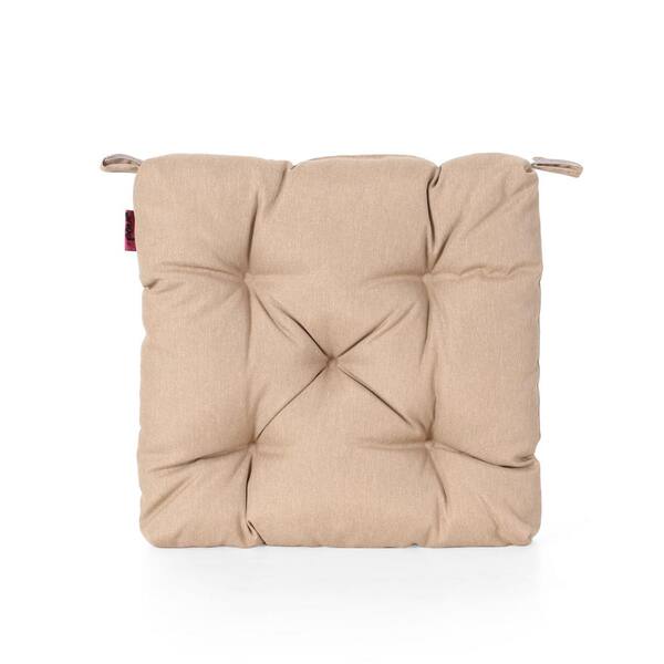 Noble House Blue Lagoon 19 in. x 3.15 in. Outdoor Patio Fabric Classic Tufted Chair Cushion in Tuscany