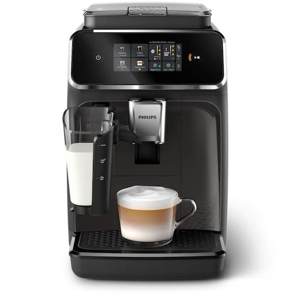 1 Cup Fully Automatic Espresso Machine with LatteGo Milk Frother, Black