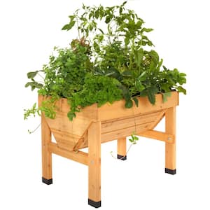 1 m Wooden Raised Bed Planter