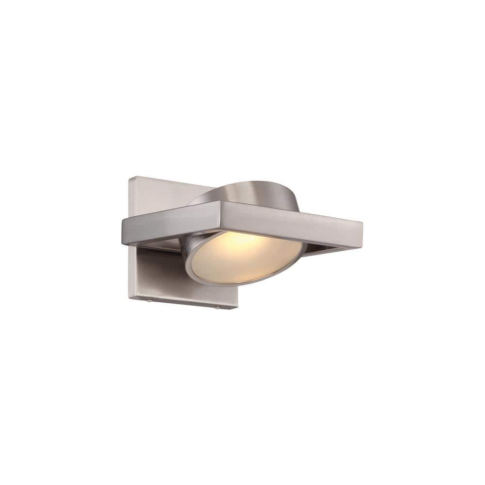 Hawk 5" Brushed Nickel Dimmable LED Wall Sconce