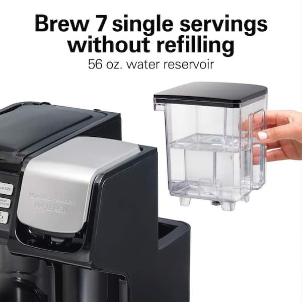  Hamilton Beach 2-Way 12 Cup Programmable Drip Coffee Maker &  Single Serve Machine, Glass Carafe, Auto Pause and Pour, Black (49980R):  Single Serve Brewing Machines: Home & Kitchen