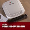 George Foreman 9-Serving Silver Nonstick Indoor Grill and Panini with Drip  Pan 985117978M - The Home Depot