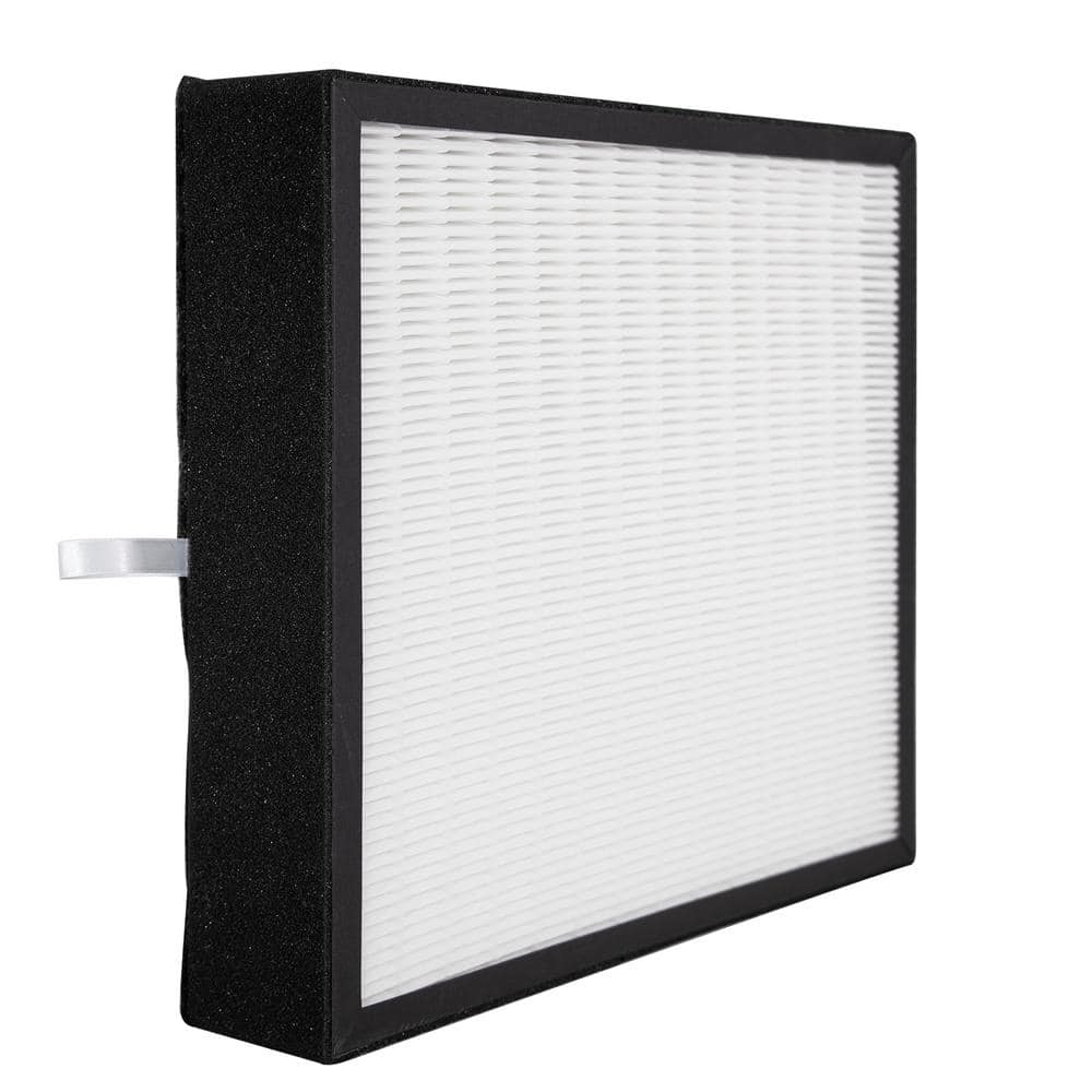 Compact Black and White HEPA Air Purifier Filter
