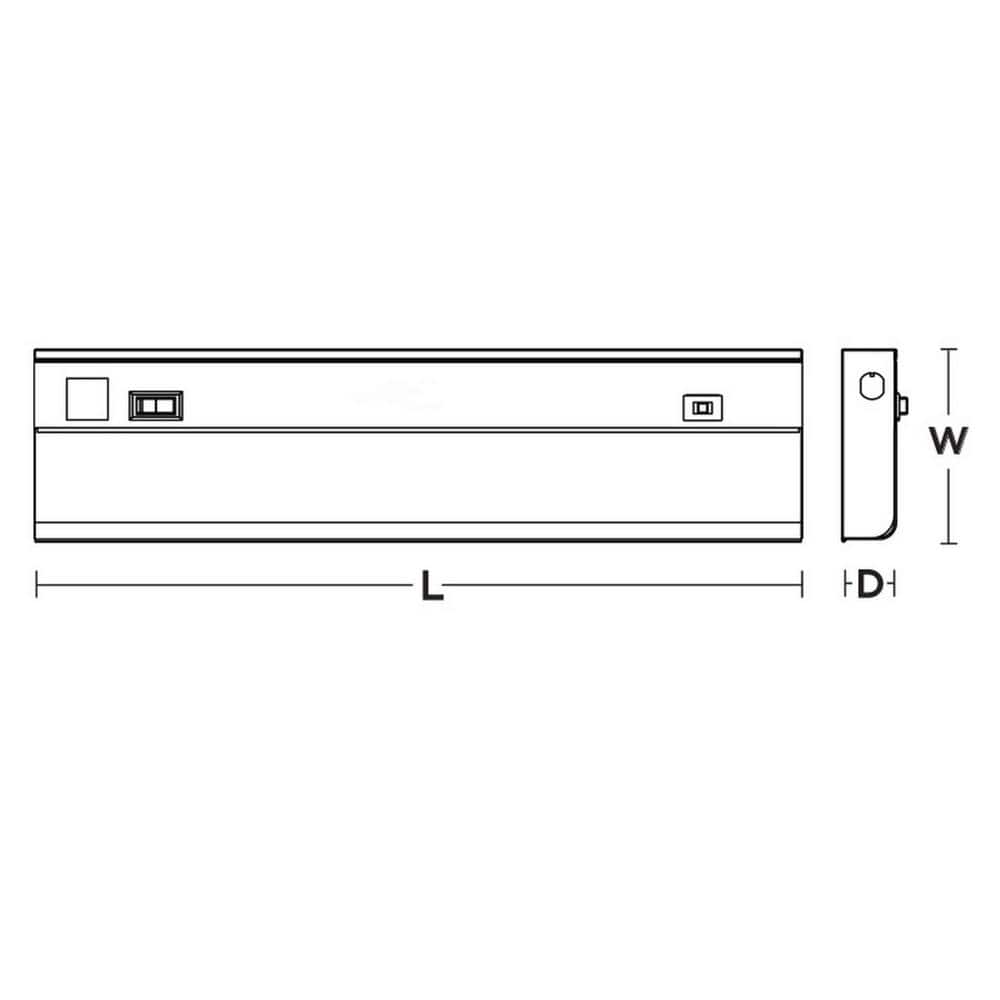 White 18'' LED Under Cabinet Strip Light
