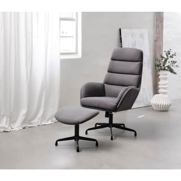 Imogen Grey Boucle Fabric Recliner with Footrest