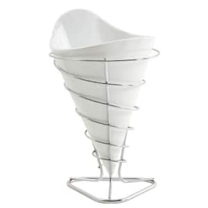 Gracious Dining White Porcelain French Fry Bucket