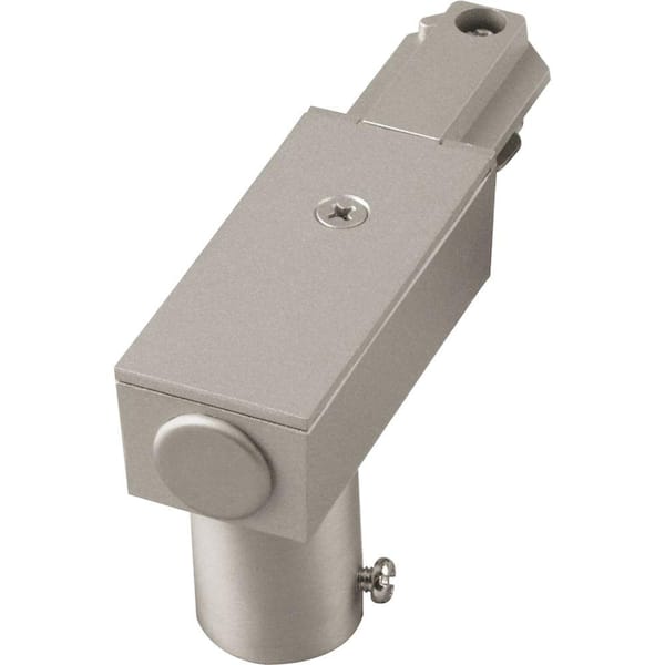 Progress Lighting Alpha Trak Brushed Nickel Track Lighting Top or End Feed Accessory