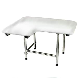Folding Shower Seat 16 x 16 White Padded