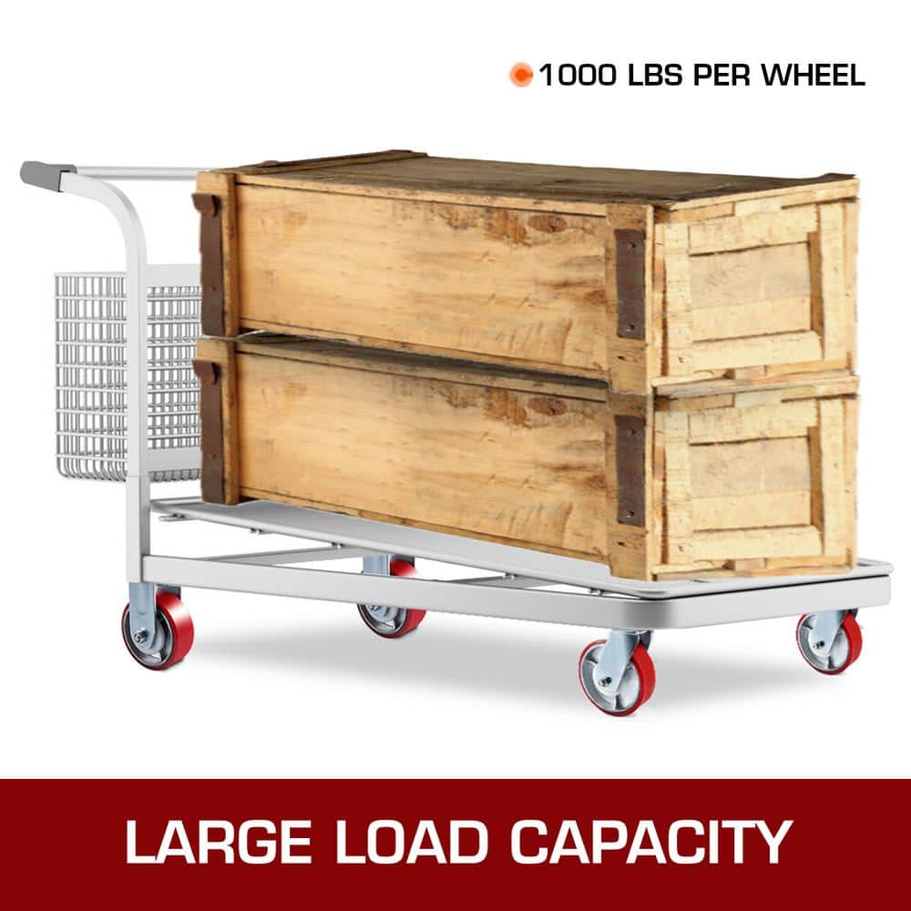 Heavy Duty 6" Polyurethane Swivel and Rigid Casters with Brake