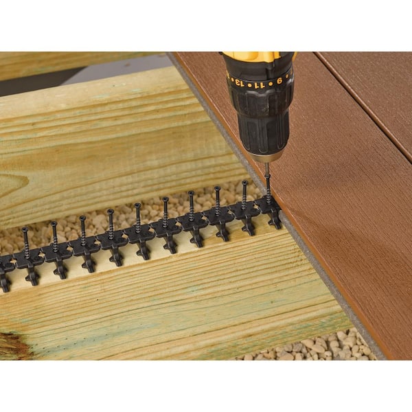 TimberTech EDGELoc for Composite 55 sq. ft. (96 EdgeLoc Glass Filled Nylon Fasteners with 96 Preset 305SS Screws and T15 Drive Bit)
