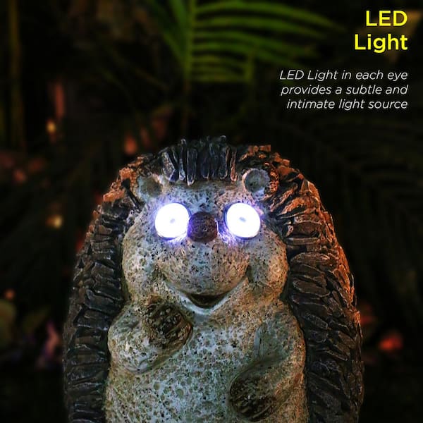 Solar Power Animal LED Light Eyes Outdoor Garden Yard Patio Ornament Statue 