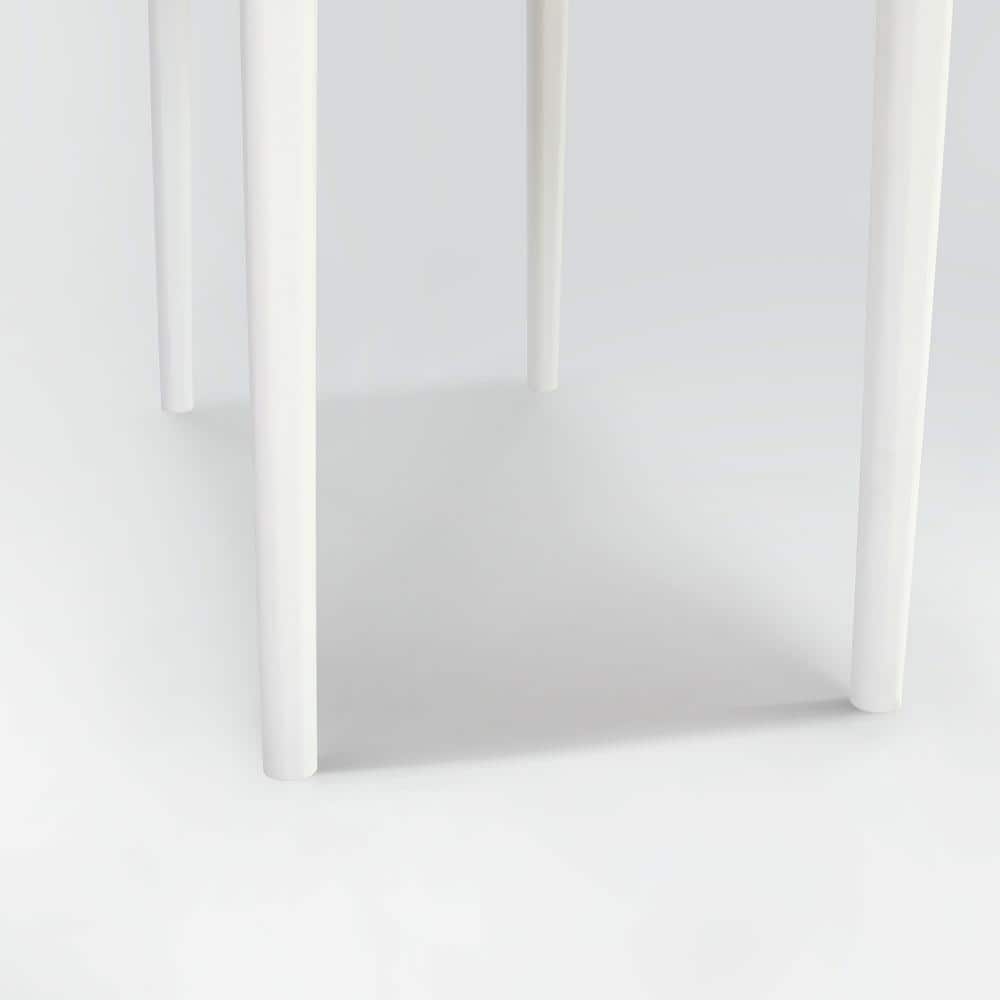 Sleek Carrara Marble & Wood Console Table with Storage - 36"