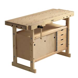 Nordic Plus 5 ft. Workbench with 0042 Storage Cabinet Combo