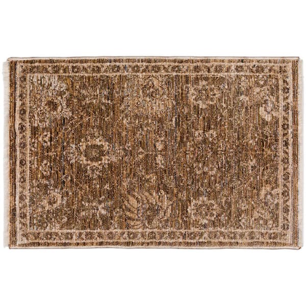 Addison Rugs Yarra Vintage Brown 1 ft. 8 in. x 2 ft. 6 in. Area Rug