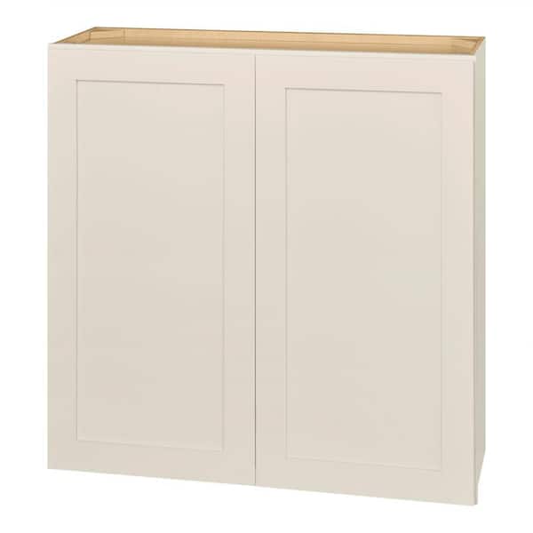Hampton Bay Avondale 36 in. W x 12 in. D x 36 in. H Ready to Assemble Plywood Shaker Wall Kitchen Cabinet in Antique White