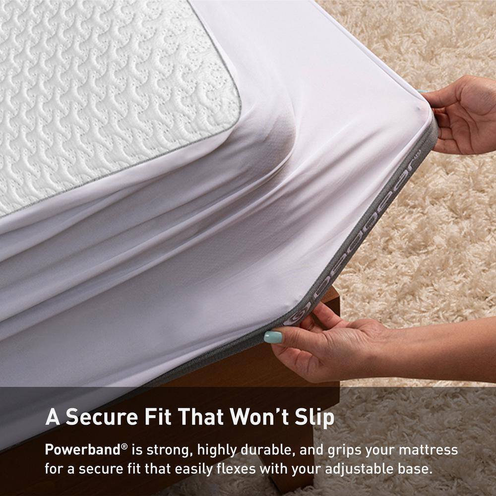 Full Size White Cooling Waterproof Mattress Protector