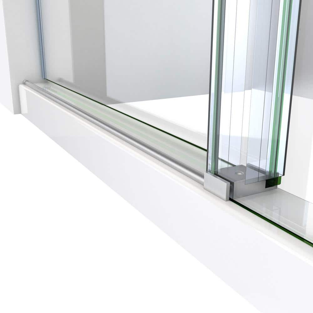 Enigma-X 56-60" Clear Tempered Glass Frameless Sliding Shower Door