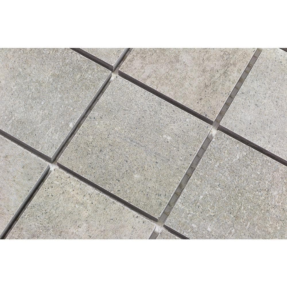 Malaga 2" x 2" Greige Porcelain Mosaic Tile