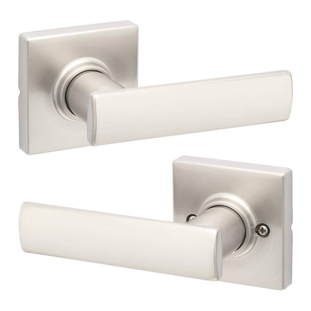 Breton Square Satin Nickel Hall/Closet Door Handle Featuring Microban price history on PriceWatchPro
