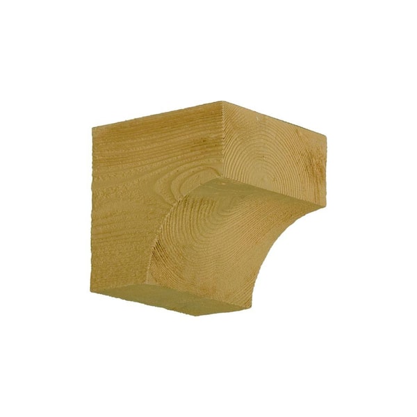 Fypon 5-1/2 in. x 5-1/2 in. x 5-1/2 in. Polyurethane Timber Bracket