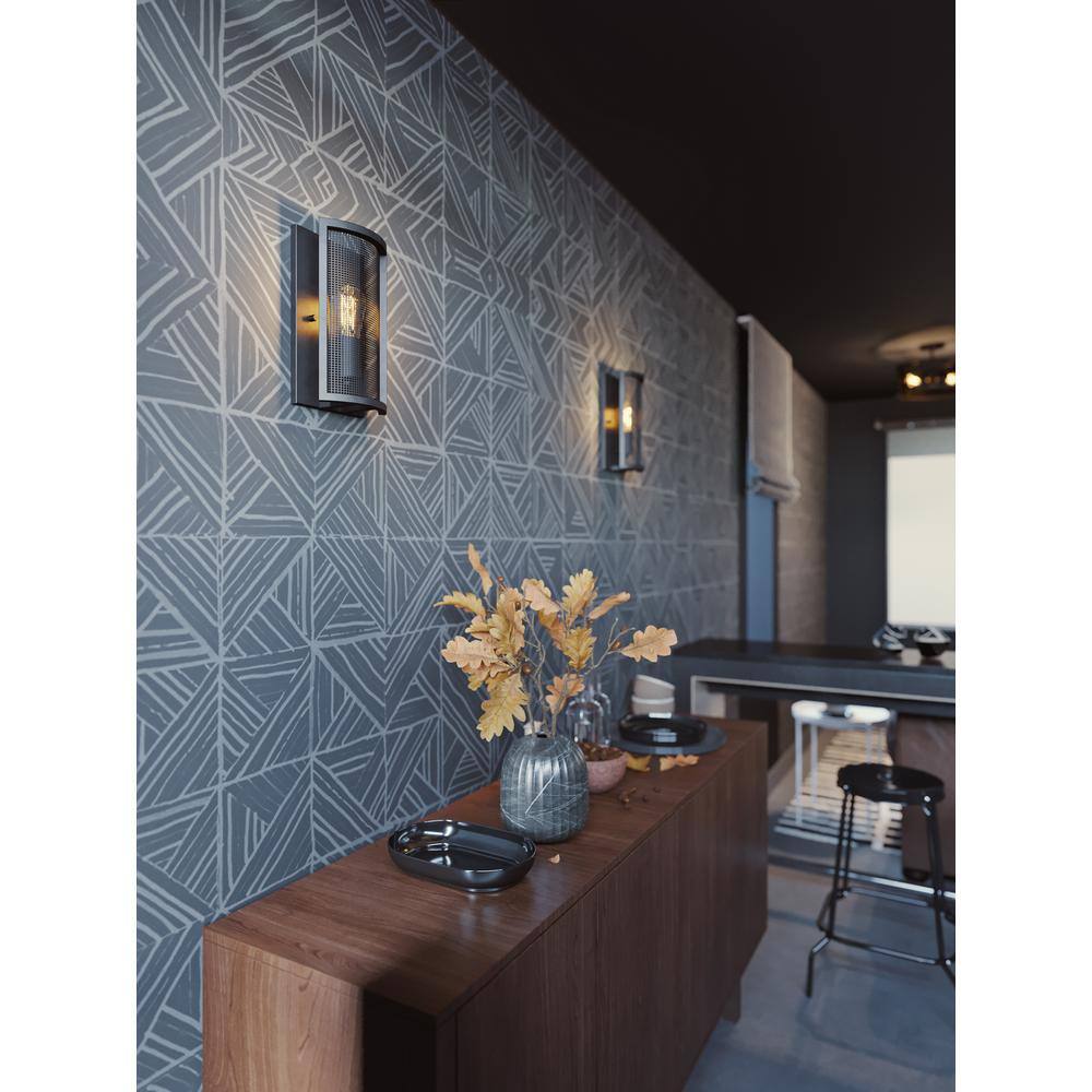Bronze Mesh Dimmable Wall Sconce with Steel Frame