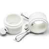 ANLEY 1.5 in. Plastic Flagpole Mounting Rings Set - Ideal for 1.5 Inch Maximum Diameter Flag Pole (White, Pack of 2) A.FlagPole.Ring.W.1.5