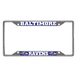 NFL - Baltimore Ravens Chromed Stainless Steel License Plate Frame