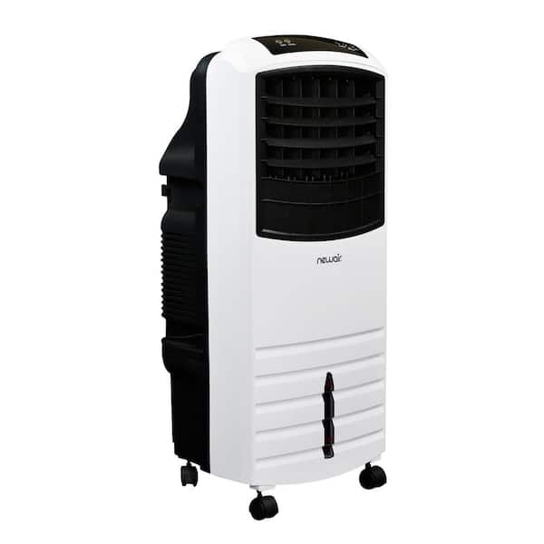NewAir 1000 CFM 3-Speed 2-In-1 Portable Evaporative Cooler (Swamp Cooler) and Fan 300 sq. ft. with Large Water Thank - White