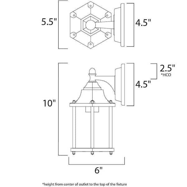 Builder Cast 1-Light Black Outdoor Wall Lantern Sconce
