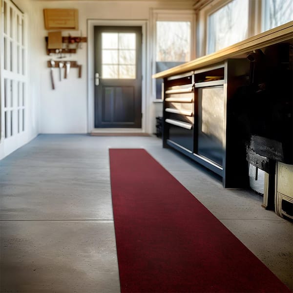 All Purpose Velour Red 2 ft. x 12 ft. Indoor/Outdoor Commercial Mat