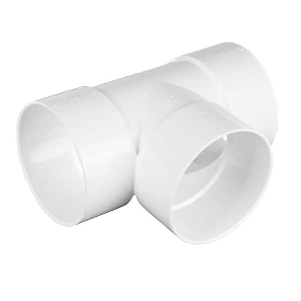 PVC S&D Tee, 6 in. Hub X Hub X Hub