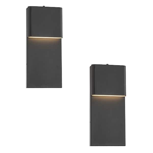 WAC Lighting Icon 14 in. Bronze Integrated LED Outdoor Wall