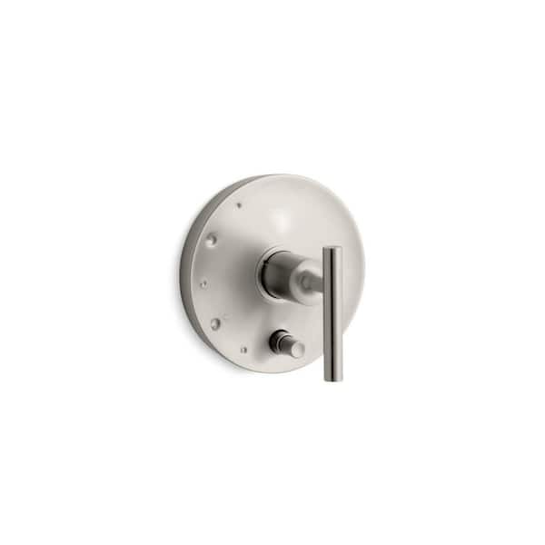 Purist 1-Handle Wall Mount Valve Handle Trim Kit in Vibrant Brushed Nickel (Valve Not Included)