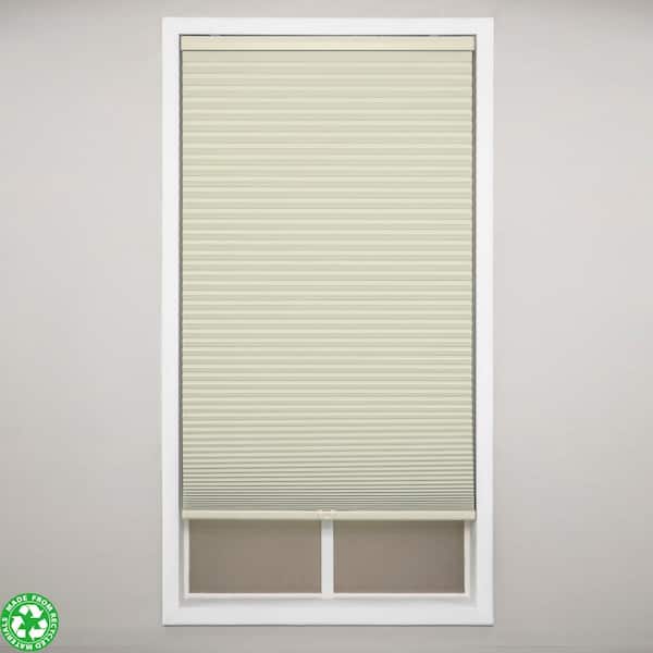 Eclipse Alabaster Cordless Blackout Polyester Cellular Shades 64 in. W x 72 in. L