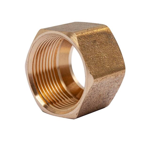 LTWFITTING 3/4 in. Brass Compression Nut Fittings (10-Pack) HF611210 - The  Home Depot