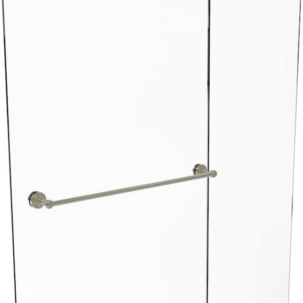 Waverly Place 30 in. Over-the-door Shower Door Towel Bar in Polished Nickel