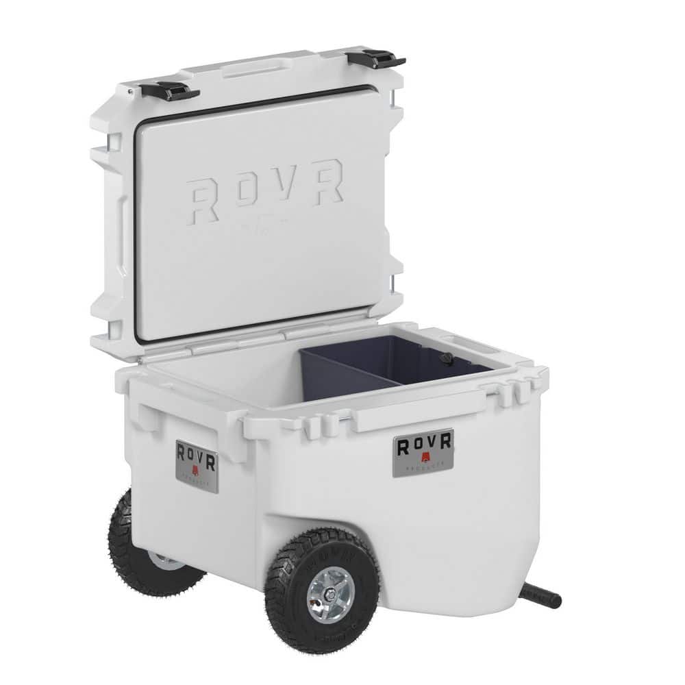 Dbスノーローラーホワイト 65リットル white-rovr-chest-coolers-r-r60