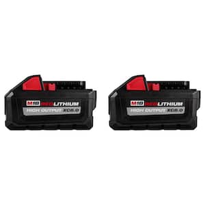 M18 18-Volt Lithium-Ion High Output XC 8.0 Ah Battery (2-Pack)
