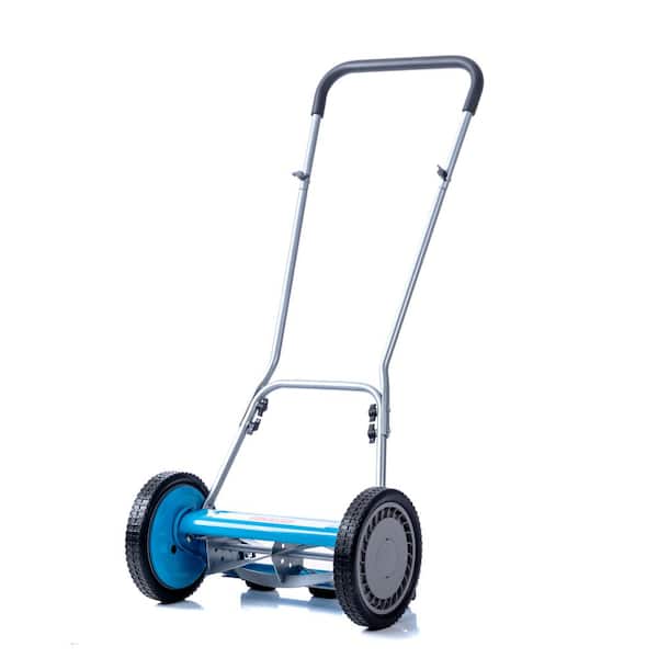 14 in. 5-Blade Manual Walk Behind Push Reel Lawn Mower