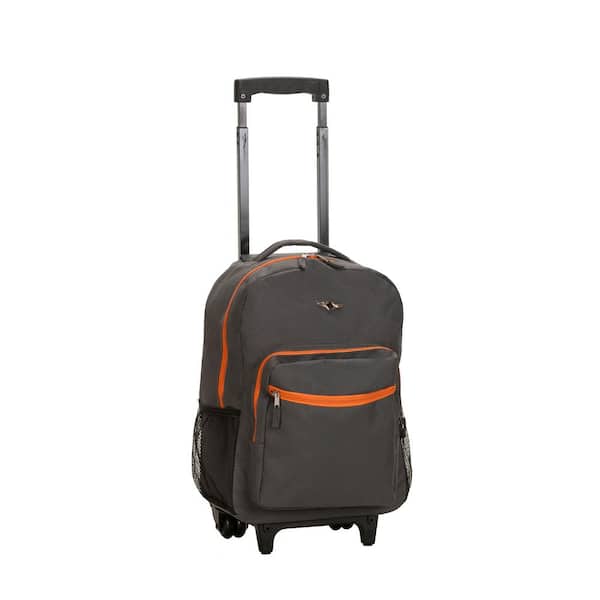 Rockland Roadster 17 in. Rolling Backpack, Charcoal