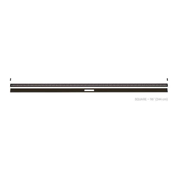 Kerdi-Line-Vario Bronze 96 in. Square Grate and Channel Floor Installation Kit for Accessory