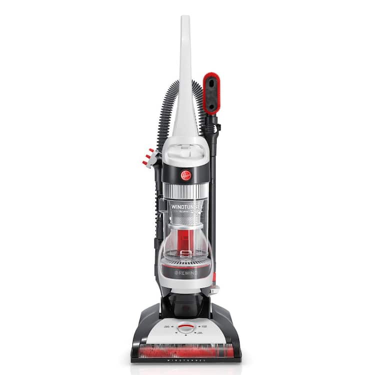 HOOVER WindTunnel Bagless Pet Upright Vacuum Cleaner with Automatic Cord Rewind For Carpet, Hardwood, and Upholstery