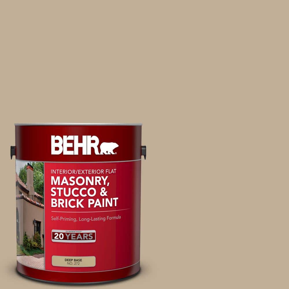 1 gal. #PPU7-07 Riviera Beach Flat Interior/Exterior Masonry, Stucco and Br