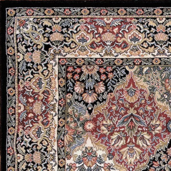 Ancient Garden Multi Panel 5 ft. x 5 ft. Round Area Rug