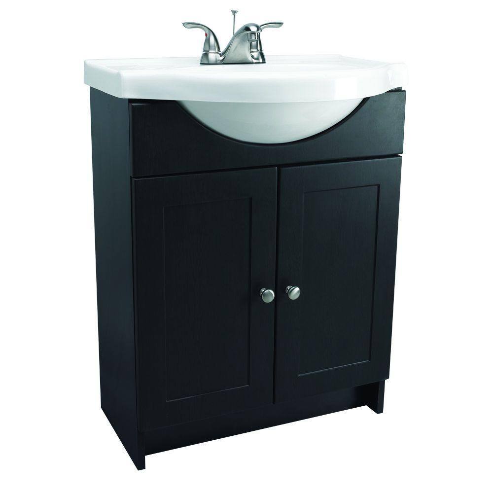 Design House Euro 31 In W X 18 In D Vanity Cabinet In Espresso With Cultured Marble Vanity Top In White 541698 The Home Depot Design House Euro 31 In W X 18 In D Vanity Cabinet In Espresso With Cultured Marble Vanity Top In White 541698 The Home Depot