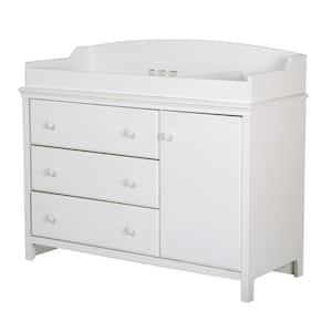 Cotton Candy 3-Drawer Pure White Changing Table