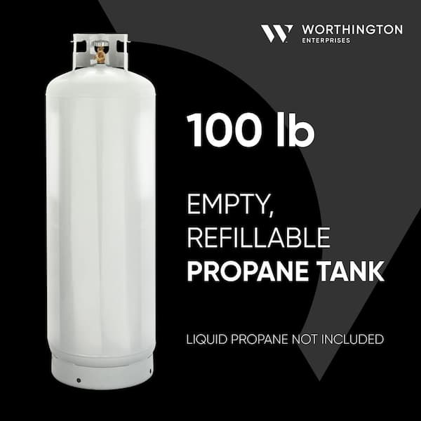 Worthington Pro Grade 100 lb. Empty Propane Tank with POL Valve 