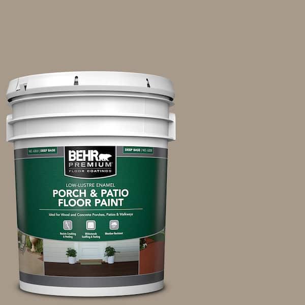 5 gal. #BXC-10 Warm Stone Low-Lustre Enamel Interior/Exterior Porch and Patio Floor Paint